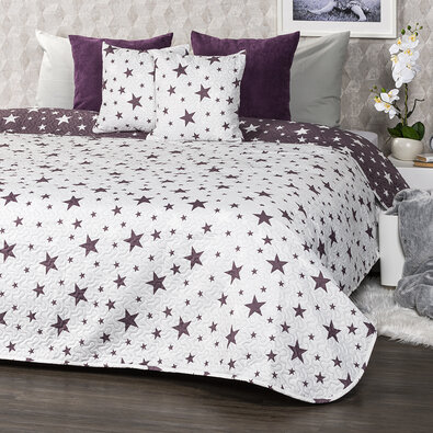 4Home Stars Tagesdecke, 220 x 240 cm, 2 St. 40 x 40 cm