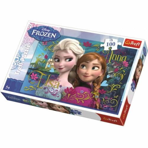 Obrázok Puzzle pro děti TREFL 100 dílků - Ledové království: Anna a Elsa