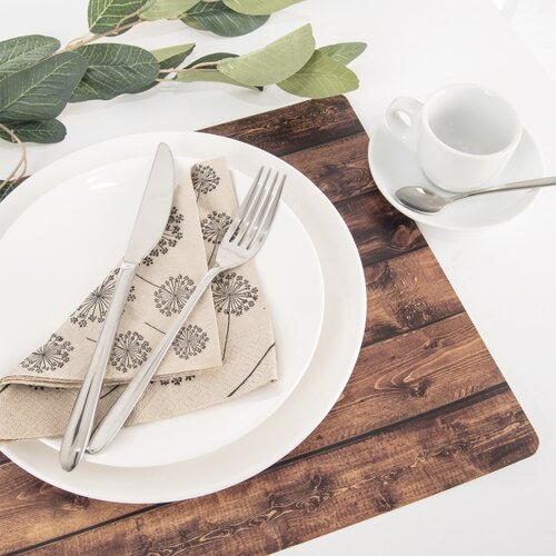 Orion Prtiček UH 43 x 30 cm temno les, komplet 6kosov