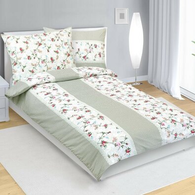 Bellatex Bombažno posteljnino Rože, kostička, 140x 200 cm, 70 x 90 cm