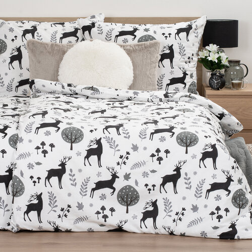 Lenjerie de pat din flanel 4Home Autumn Forest, 140 x 200 cm, 70 x 90 cm