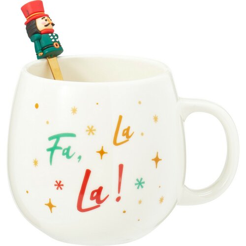 A diótörő porcelán bögre kanállal, 550 ml