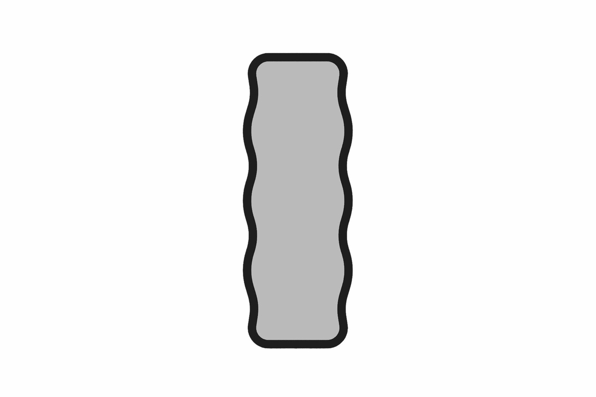 Zrkadlo Aror Black 50 x 160 cm