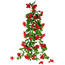 Floare artificială Fuchsia roșie, 60 cm