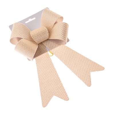 Vianočná mašľa 16 x 25 cm, krémová