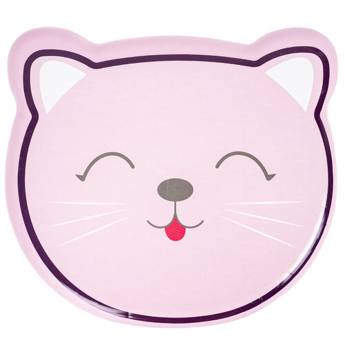 Hatu Kinder Plastikhocker Katze Rosa, 29,6 x 20,5 x 26 cm