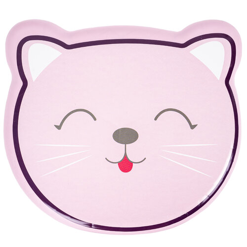 Hatu Macska gyerek műanyag sámli rózsaszín, 29,6x 20,5 x 26 cm