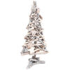 Vianočná drevená dekorácia stromček Whitewood, 40 biela,