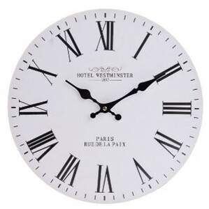 Fotografie Nástěnné hodiny Hotel Westminster, pr. 34 cm, dřevo