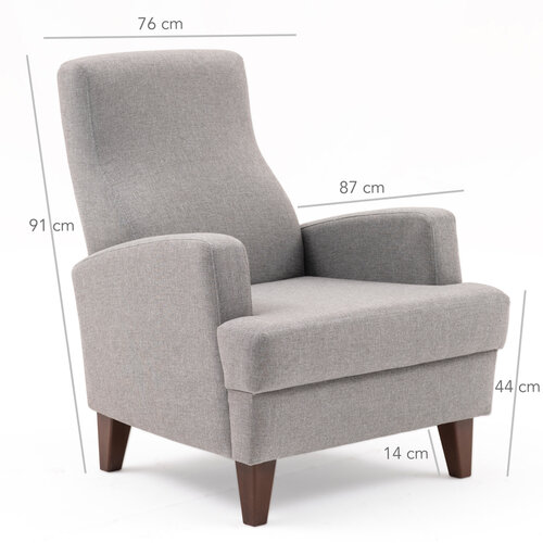 Sessel Kana Bergere Light Grey