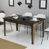 Jedálenský stôl Milan Walnut and Black