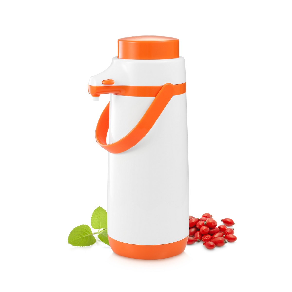 Tescoma Termoska s pumpičkou FAMILY COLORI 1,7 l, oranžová