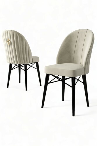 Set de scaune de sufragerie Ritim Cream, 6 buc.