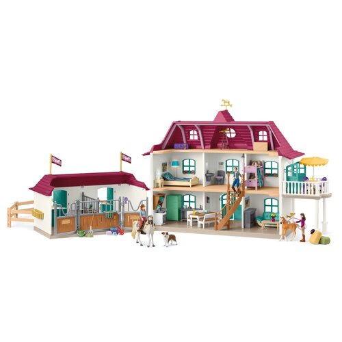 Schleich 42706 Casă la țară și grajd lângă lac