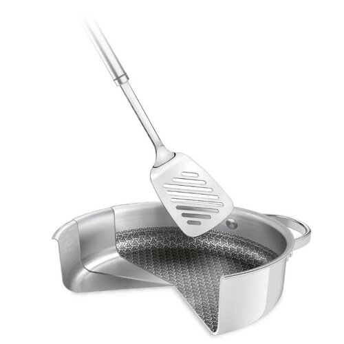 Tescoma Mély serpenyő fedővel SteelCRAFT átmérő 24 cm, 2 fogantyúval, 24 cm termék 2. képe