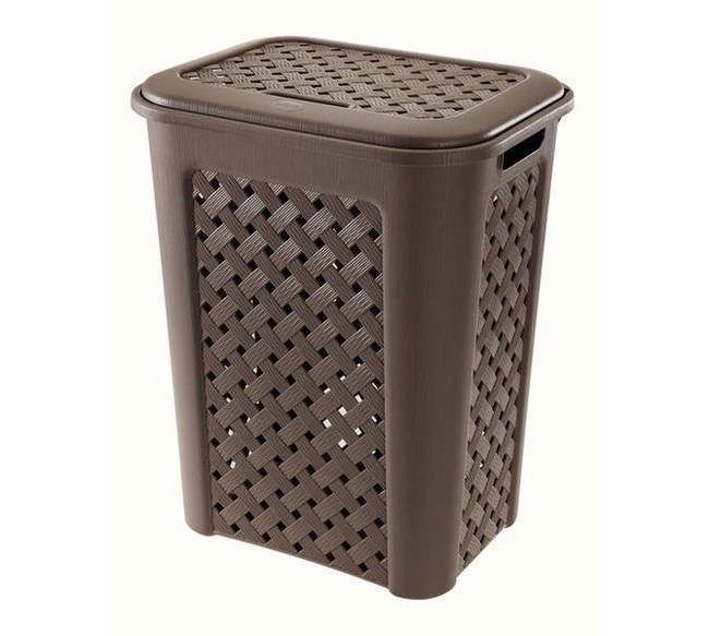 Kôš na špinavú bielizeň ARIANNA, objem 50,7 l, 43, 5 x 33, 5 x 55 cm