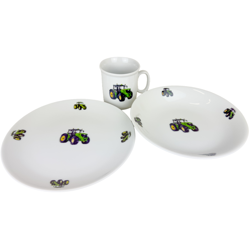 Thun 3-delni otroški jedilni set Novi traktor