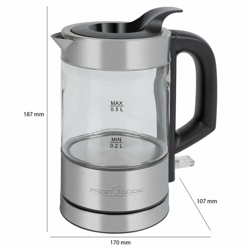 Czajnik elektryczny ProfiCook WKS 1228 0,5 l