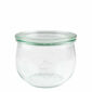 Set de 6 borcane Weck Tulpe 580 ml cu accesorii,diametru 100 mm