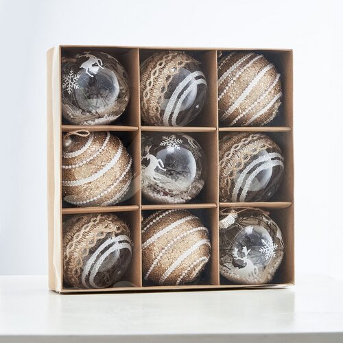 Set ornamente de Crăciun 4Home Rustic, 9 buc.