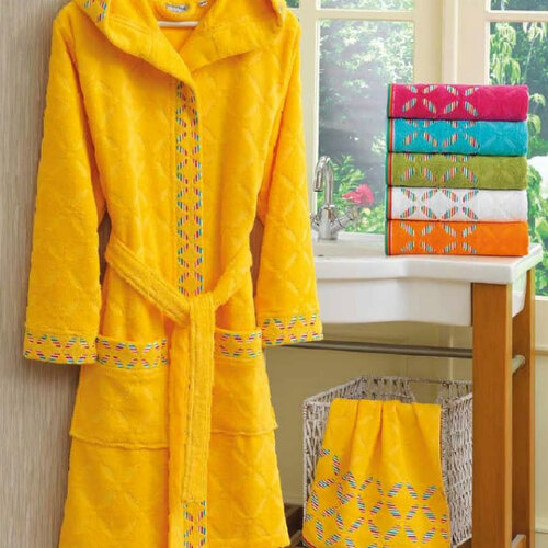 Halat de baie New Rainbow 4Home alb, L-XL