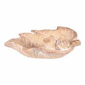 Vogeltränke Blatt Vögel, MgO Keramik 21 x 18 x 7 cm