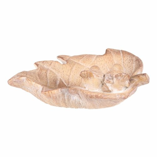 Adăpătoare pentru păsări Frunză de pasăre,ceramică MgO 21 x 18 x 7 cm