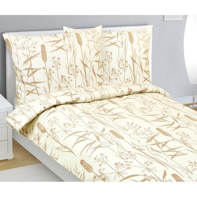 Bellatex Flanell-Bettwäsche Schilfrohr, 140 x 220 cm, 70 x 90 cm