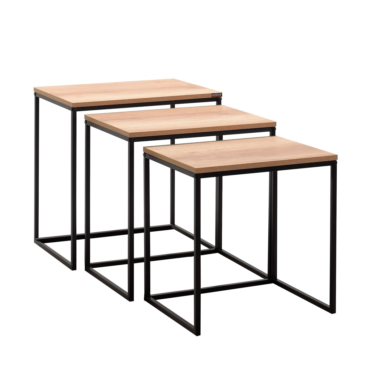 Odkládací stolek SHP 933 Black, 3 ks