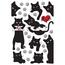 Samolepilne dekoracije Cats, 42,5 x 65 cm