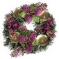 Vánoční dekorace s poinsetií pr. 25 cm, růžová