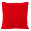 Obliečka na vankúšik pletená Uno červená, 45 x 45 cm