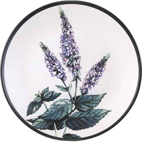 Sada 6 kameninových mělkých talířů Herbal 25 cm