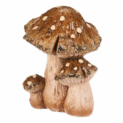 Őszi dekoráció Gomba, 13 x 10 x 14 cm, polirezín