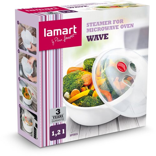 Lamart LT7015 MicroWave Dampfgarer, 22 cm