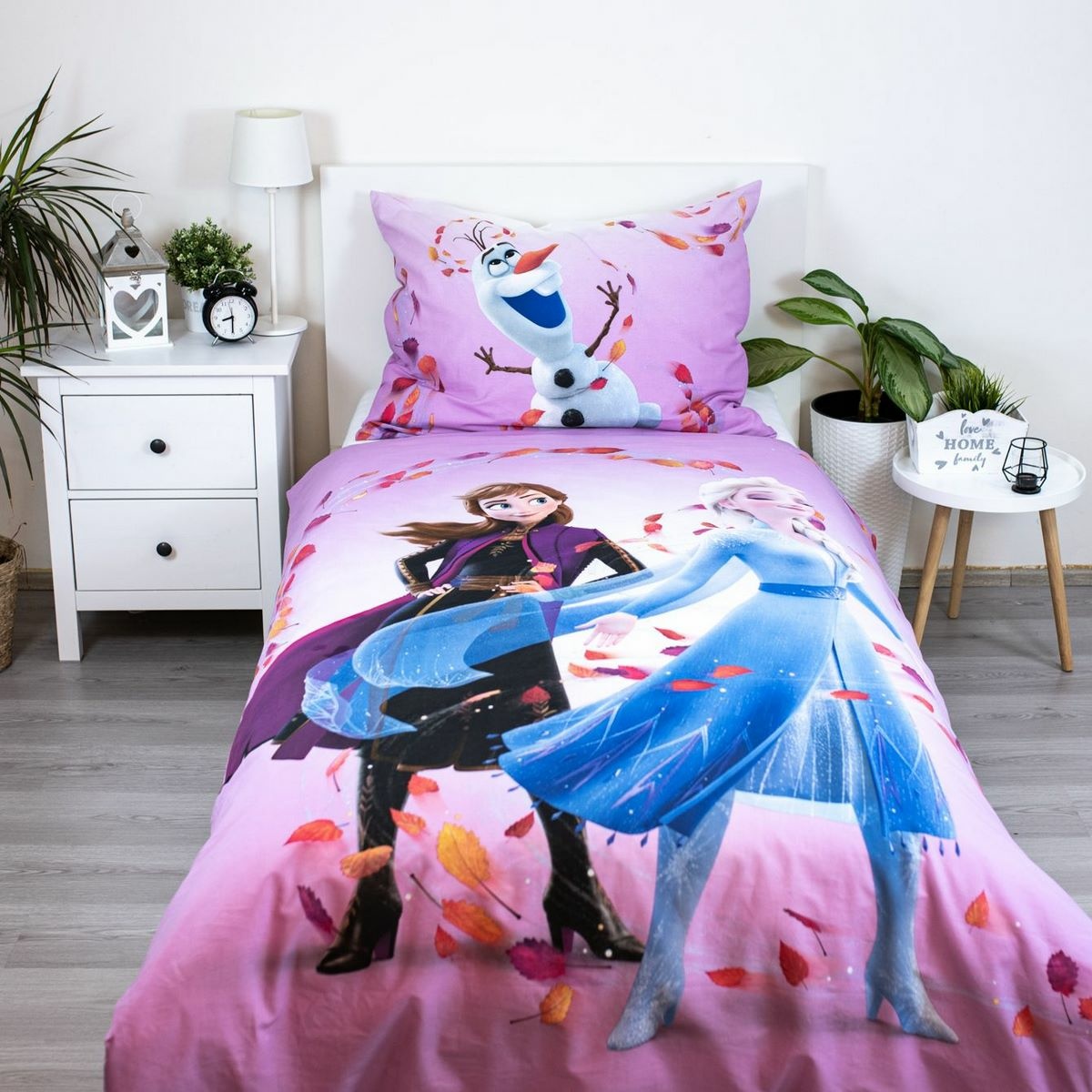 Jerry Fabrics Bavlnené obliečky Frozen "Magical time", 140 x 200 cm, 50 x 70 cm