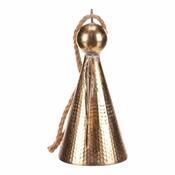Viseča kovinska božična dekoracija Angel bell 24cm, zlata