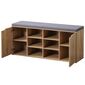 Kesper 15928 Suport pantofi cu scaun, decorstejar, 103 x 48 x 30,5 cm