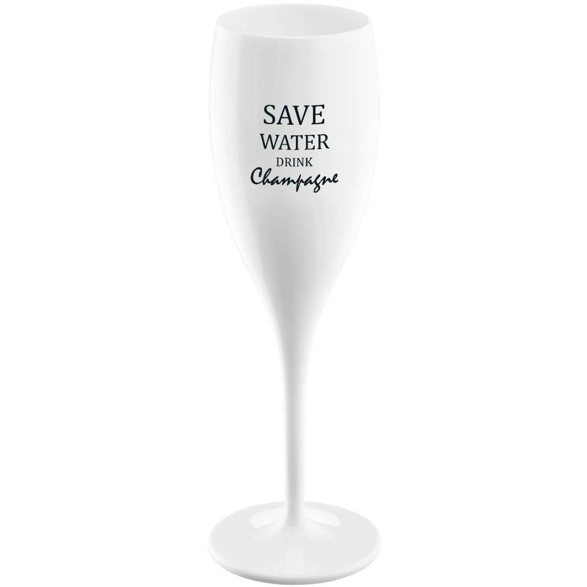 Koziol Kieliszek z napisem Save water drink champagne