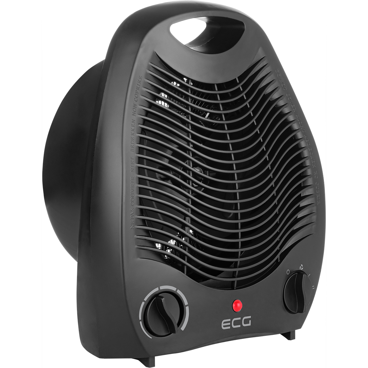 Obrázok ECG TV 3030 Heat R Black teplovzdušný ventilátor