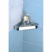 GEDY 3283 Smart sarokpolc zuhanyzóhoz, 17 x 3 x 17cm, ezüst színű