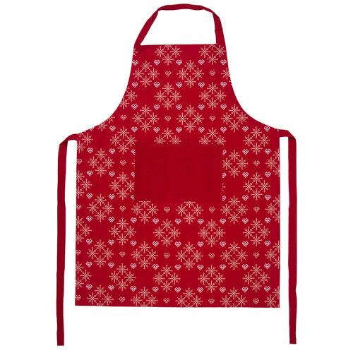 Hópelyhek, konyhai kötény, 70 x 90 cm