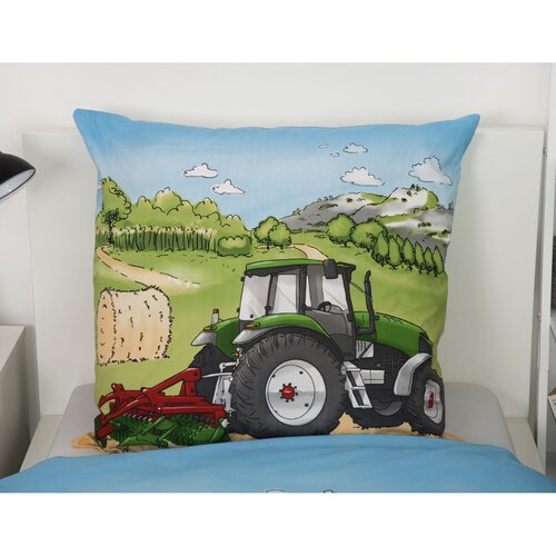 Herding Dětské flanelové povlečení Traktor, 135 x 200 cm, 80 x 80 cm