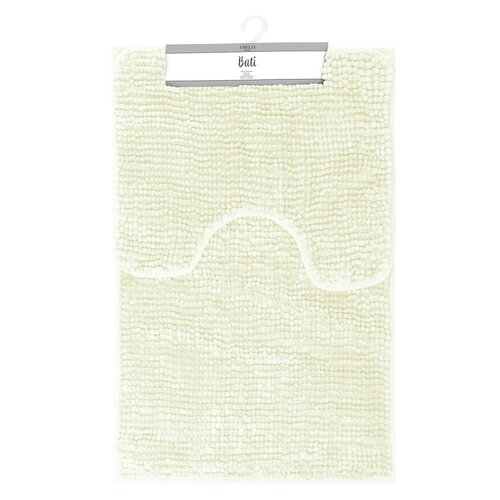 AmeliaHome Komplet kopalni predpražniki Bati beli,2 kos 50 x 80 cm, 40 x 50 cm