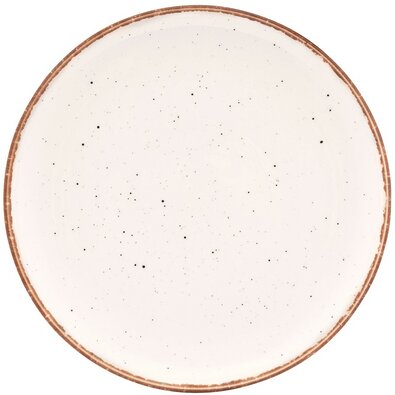 Altom flacher Porzellanteller Reactive Ivory, 26,5 cm