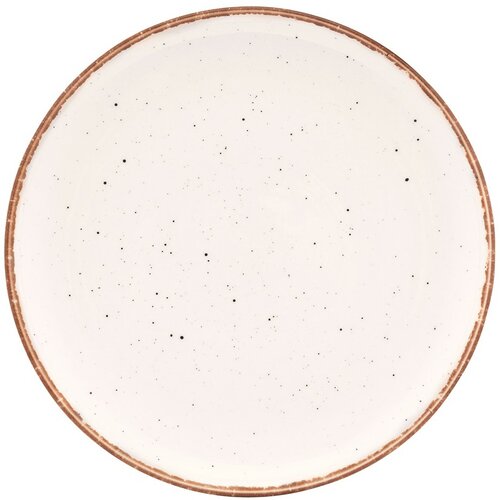 Altom Porcelanowy płytki talerz Reactive Ivory,26,5 cm