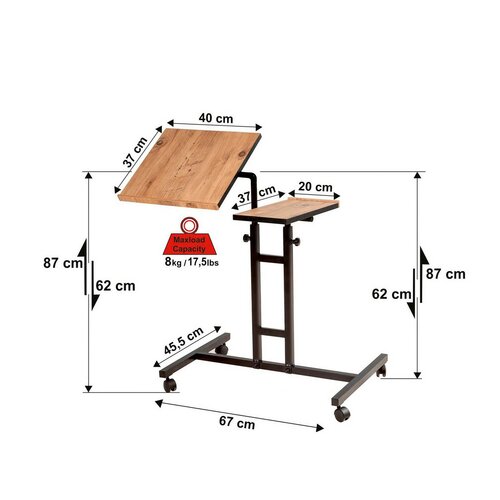 Glen Atlantic Pine laptop asztal