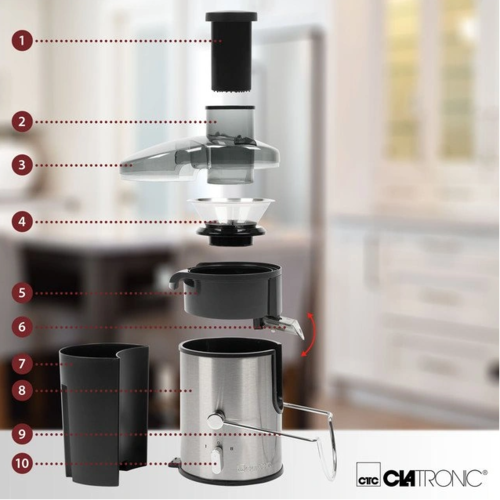 Clatronic AE 3666 automatikus gyümölcscentrifuga