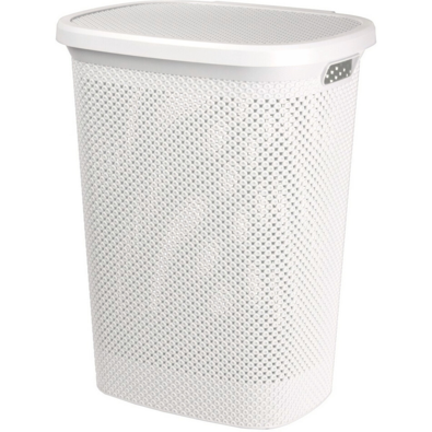 Kosz na brudną bieliznę, 60 l, kremowy