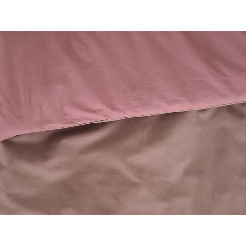 B.E.S. Petrovice Lenjerie de pat din bumbac Double face maro/bordó, 140 x 220 cm, 70 x 90 cm